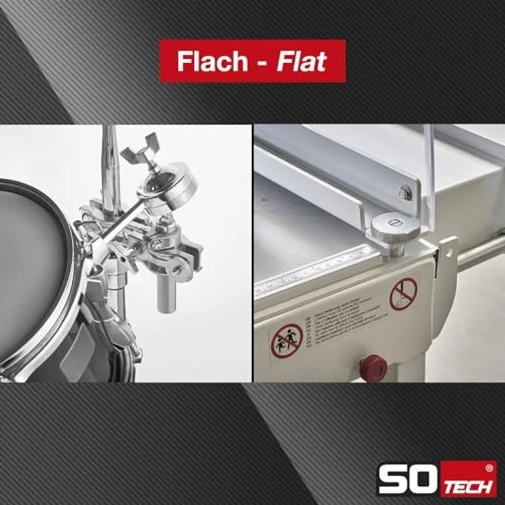 SO-TECH Rändelmutter Edelstahl V2A (SS304), 4er Set M6 flache Form DIN 467, erhöhte Griffigkeit – Bild 5