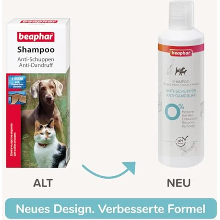 beaphar Tiershampoo Anti-Schuppen Shampoo 250 ml, milde Hautpflege für Hunde, angereichert mit Kamille und Pirocton-Olamin – Bild 7