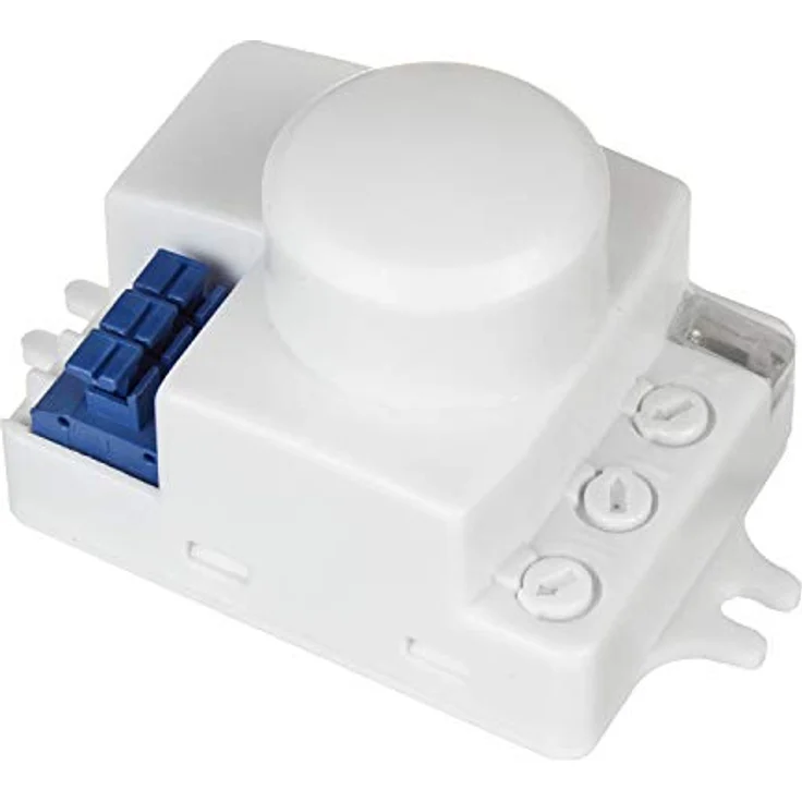 Maclean MCE323 Mikrowellen-Bewegungssensor mit Einstellbarer Lichtintensität und Beleuchtungszeit IP20 360º, für LED Glühlampen Energiesparlampen – Bild 1