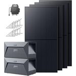 Anker SOLIX Balkonkraftwerk Pro mit Speicher und Halterung (2160W, 3200Wh), 2x Solarbank E1600 (1600Wh) und 4x Balkonkraftwerk (540W), Glattes Schwarz, Kostenloses OTA-Update 800W-Mikro-Wechselrichter - Preisvergleich