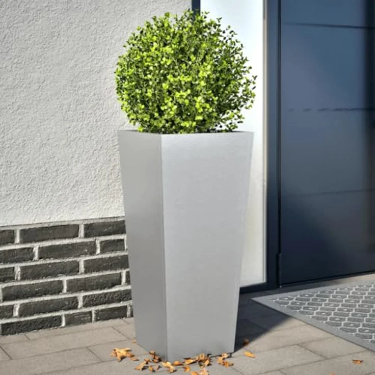 vidaXL Pflanzkübel 2 STK. 35x35x75 cm Verzinkter Stahl, stabil und langlebig, viel Platz, unkraut- und schädlingssicher – Bild 2