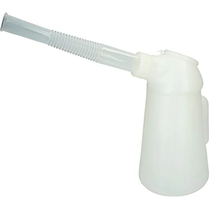 KSTOOLS Messbecher mit flexiblem Auslauf, 3 Liter, bruchfest und öl- sowie chemikalienbeständig, weiß – Bild 1