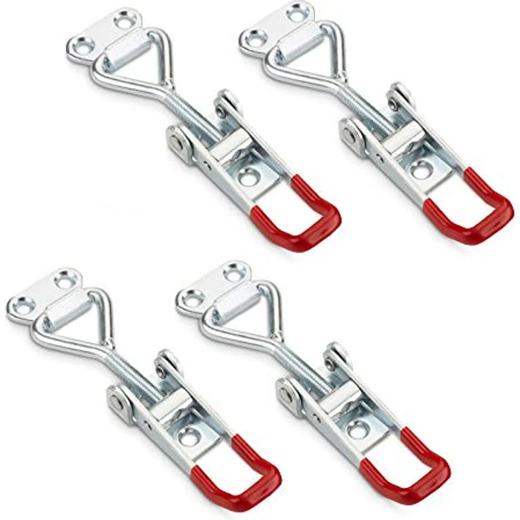 SOTECH Spannverschluss M5, 4er Set mit Haltekraft 165kg, Stahl verzinkt, verstellbarer Hebelverschluss – Bild 1