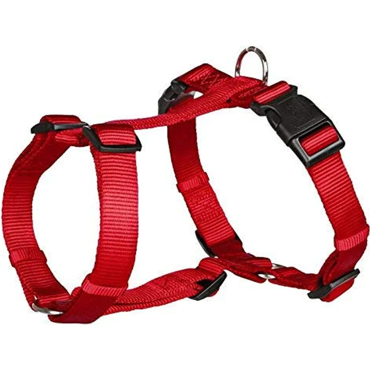 TRIXIE Premium H-Geschirr Größe L–XL, verstellbares Hundegeschirr für sehr große Hunde, Brustumfang 75–120 cm, 25 mm, rot – Bild 3