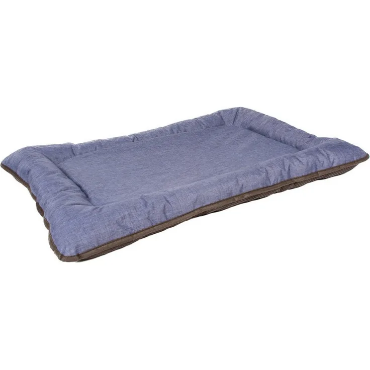 DUVO+ Tierkissen Bench, Hundekissen aus wasserabweisendem Oxford-Gewebe, blau, 100% recycelte Füllung