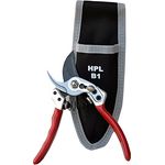 HPL Gartenschere Bypass B1 Profischere Damenschere für Holz und Stauden bis 20 mm + praktische Gürteltasche