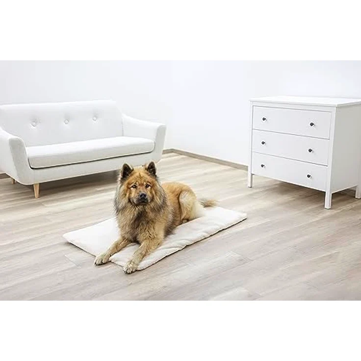 Kerbl Liegekissen „Theo“, selbstwärmend | selbstwärmende Decke für Hunde und Katzen | in beige und in Zwei Größen (120 x 75 cm) – Bild 4