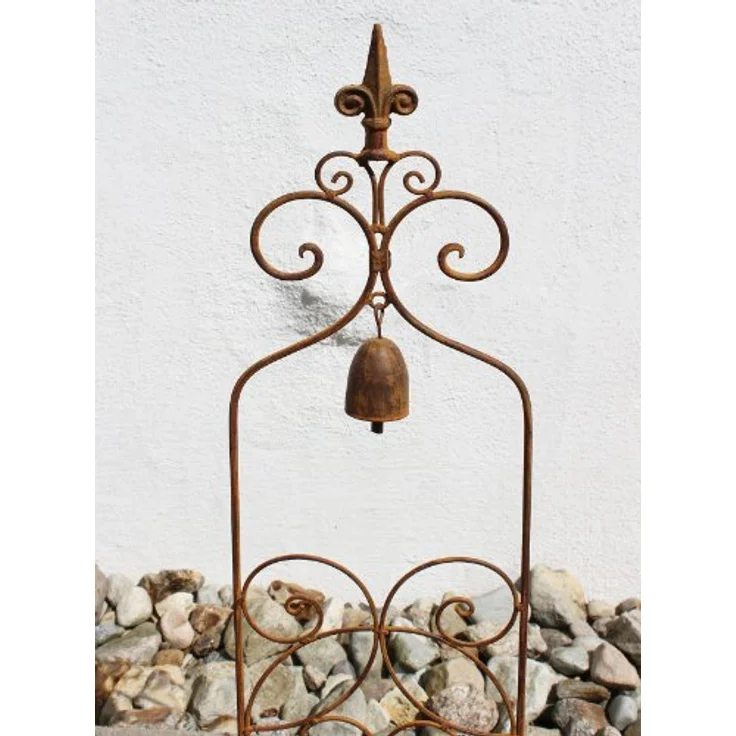 DanDiBo Rankhilfe mit Glocke 120697 Rankgitter aus Metall H-93 cm B-21 cm Kletterhilfe – Bild 4