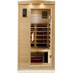 Dewello Infrarotkabine PIERSON PRO 100 Wärmekabine, 3 DUO-Vollspektrumstrahler, Farblichttherapie, Ionisator, Ozondesinfektion und Aromatherapie, BxTxH: 100 x 100 x 190 cm, (Multimedia, USB-Anschluss & Bluetooth möglich)