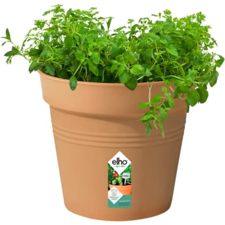 elho Green Basics Anzuchttopf 24 - Growpot für Züchten und Ernten - Ø 24.0 x H 22.1 cm - Braun/Mild Terra – Bild 3