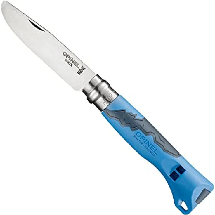 Opinel Outdoor Junior No. 07 Taschenmesser mit Pfeife blau – Bild 5