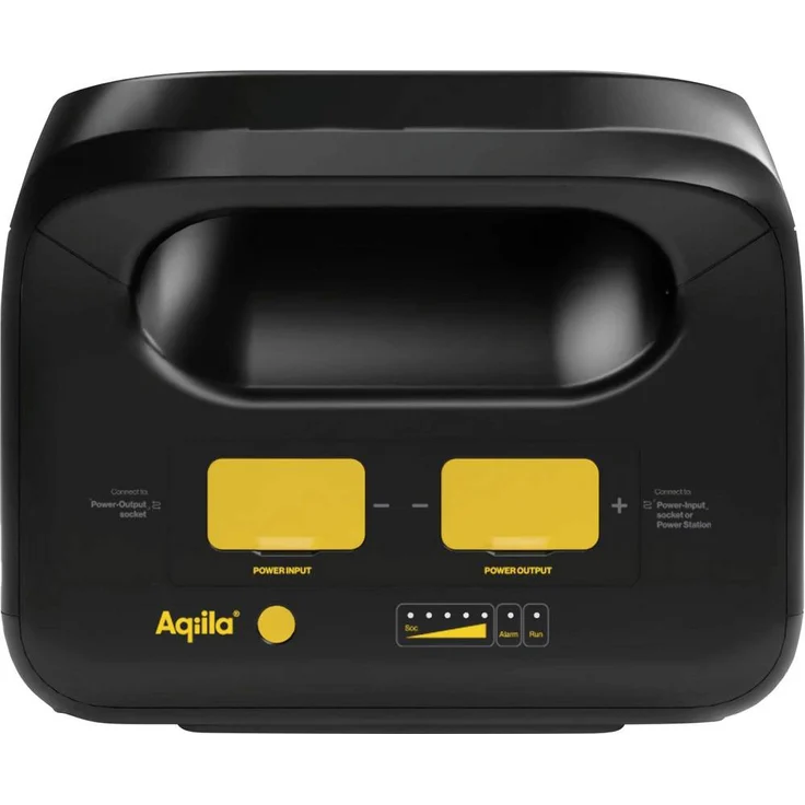 Aqiila Powerbird S2500EXP Erweiterungsbatterie, 50Ah LiFePO4, Erweiterung für Powerstation S3000V2, Schwarz