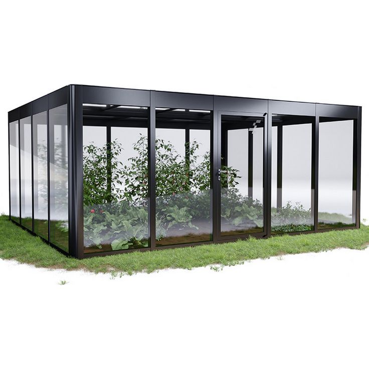 SunElements Gewächshaus 'SunGarden Infinity 5.4' 548 x 443 cm mit 6 mm Acrylglas anthrazit-metallic