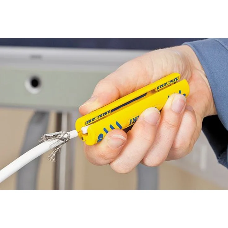 Jokari Kabelverarbeitungs-Set Secura II (für Coaxialkabel ø 4,8-7,5 mm und Rundkabel ø 8-13 mm, Abisolierwerkzeug Kabel) 490119 – Bild 5
