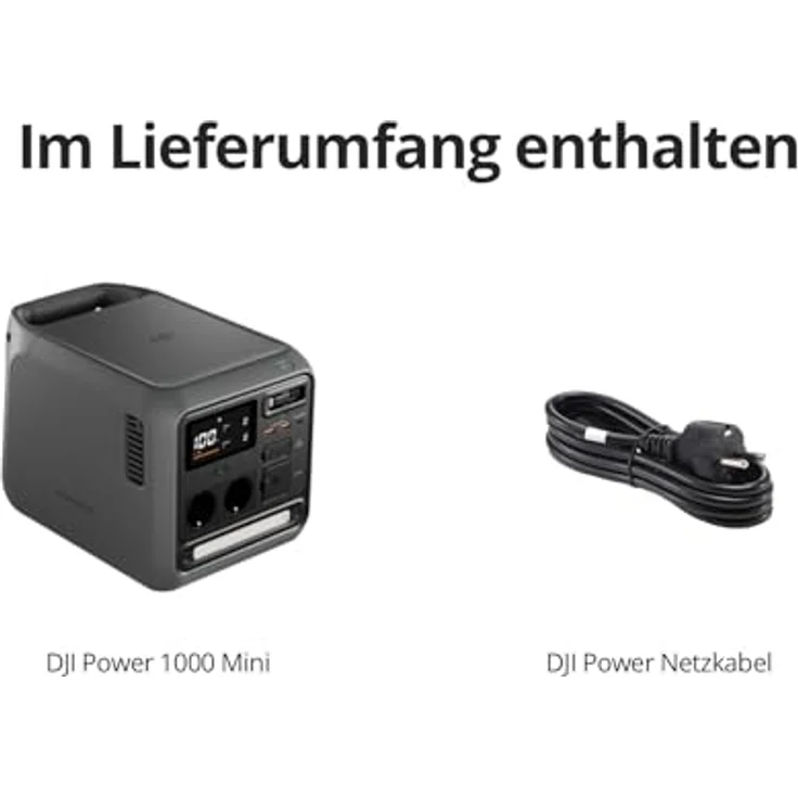 DJI Power 1000 Mini, Powerstation mit 1008 Wh, 1000W Leistung, integriertem MPPT & 400W Kfz-Ladegerät – Bild 9