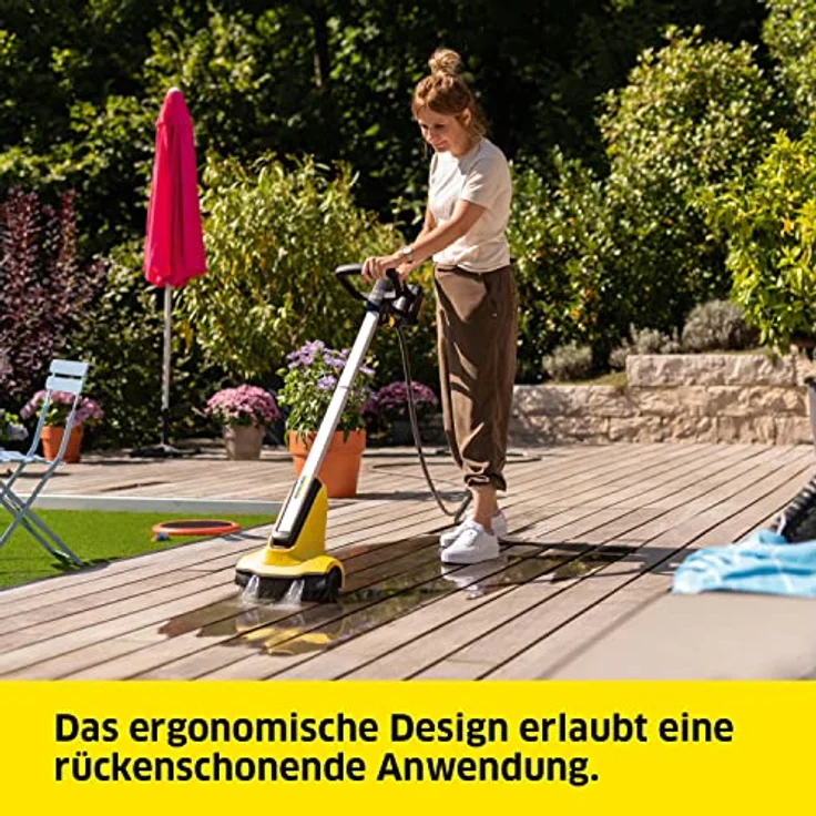 Kärcher 18 V Akku-Terrassenreiniger PCL 3-18, Druck: max. 10 bar, Wasserdurchfluss bei 4 bar: max. 180 l/h, Leistung je Akkuladung: max. 20-40 m2, verwendbar mit dem Kärcher 18-V-Akku, ohne Akku – Bild 5