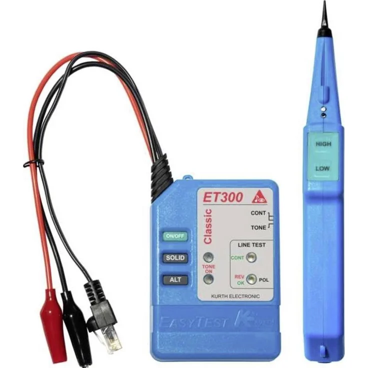 Gossen METRAWAT D130C, Multimeter mit EasyTest und Probe zur Durchführung von Kabel- und Adernpaaridentifizierung, Fremdspannungsschutz bis 120 V AC – Bild 1