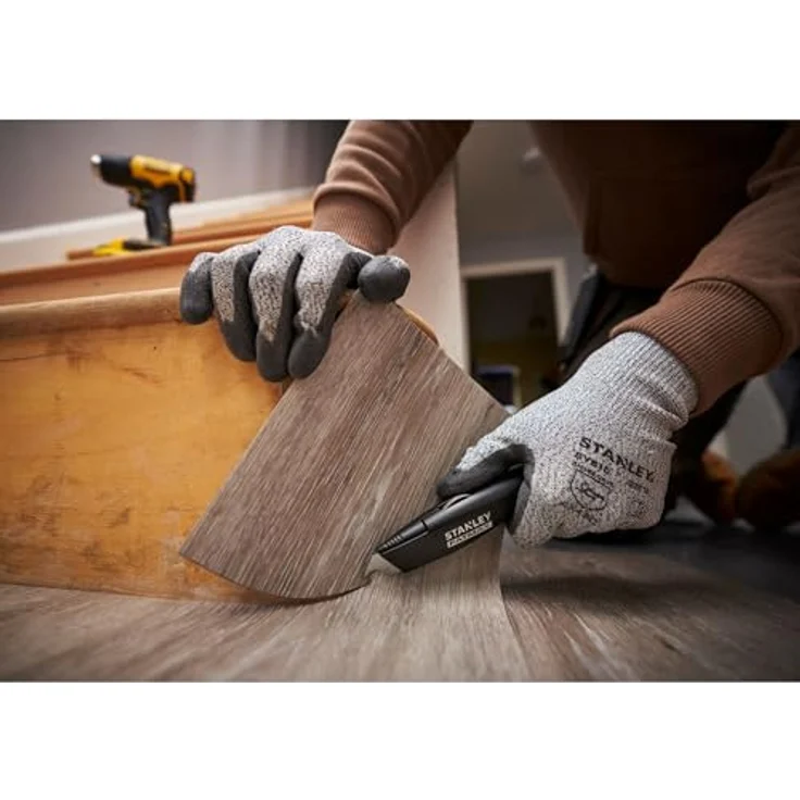 STANLEY FMHT10500-0, Cuttermesser mit feststehender Klinge, schwarz, inkl. 2 Trapezklingen und 1 Hakenklinge, ergonomisches Design für professionelle Anwendungen – Bild 16