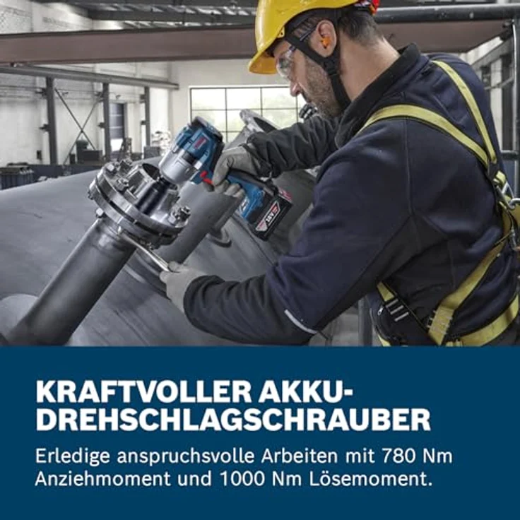 Bosch Professional GDS 18V-780, Akku Drehschlagschrauber mit 780 Nm Anziehmoment, kompakte Bauweise und L-BOXX – Bild 3
