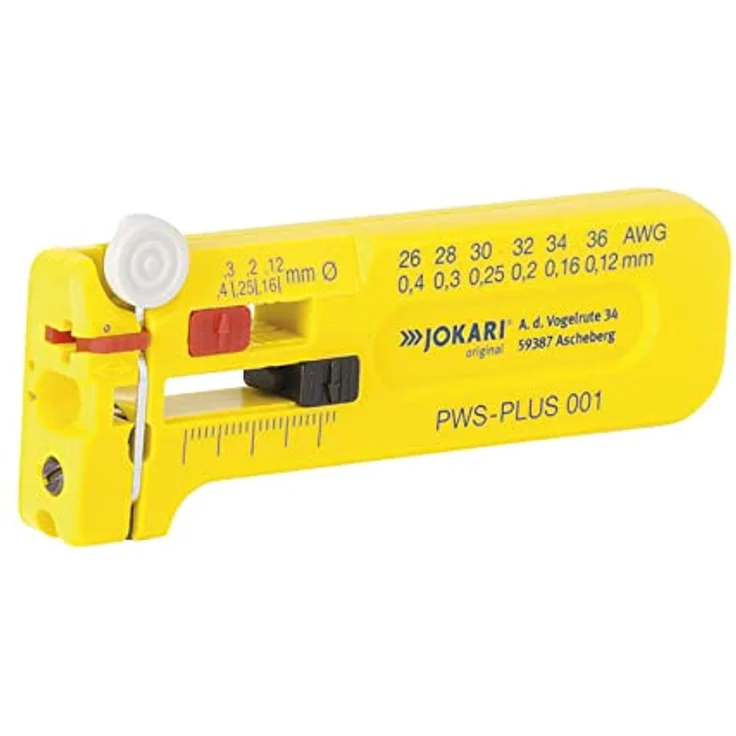 Jokari 40026 Mini-Präzisions-Abisolierwerkzeug PWS-Plus 003 zum Entmanteln von Leitern und Litzen AWG 28 bis 18-0,30-1,00 mm Ø – Bild 2