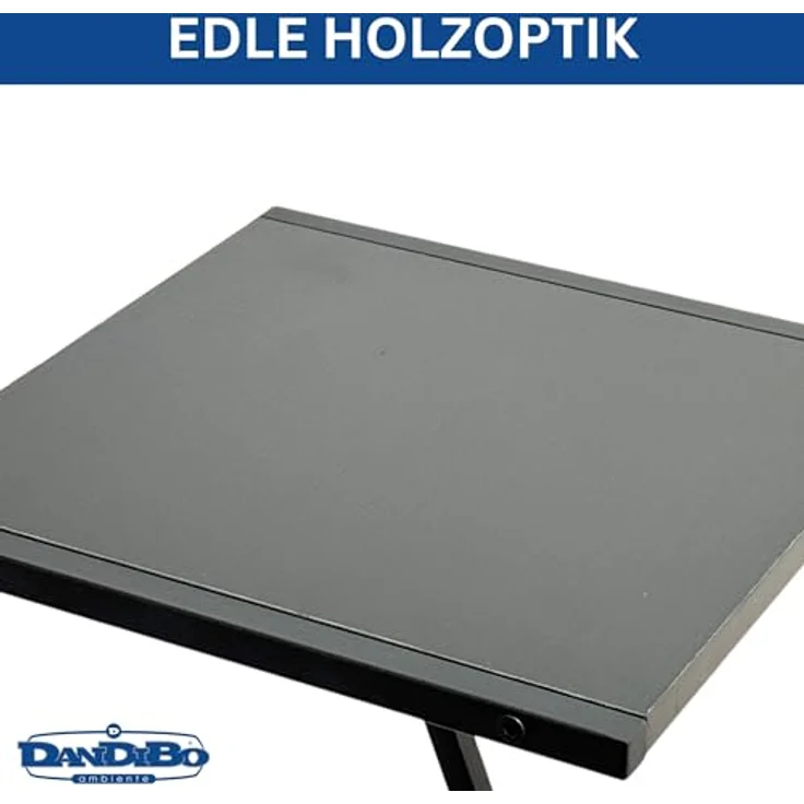DanDiBo Blumenständer Metall Z-Form, 80 cm, schwarz, stabil und platzsparend, höhenverstellbare Gummifüße – Bild 4
