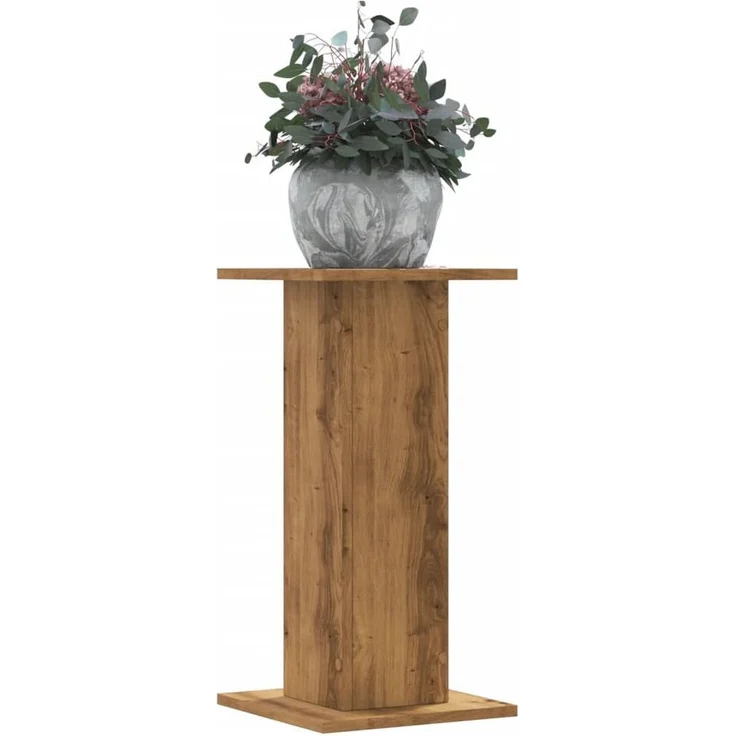 vidaXL Blumenständer Pflanzenständer 2 Stk Artisan-Eiche 30x30x60 cm Spanplat – Bild 1