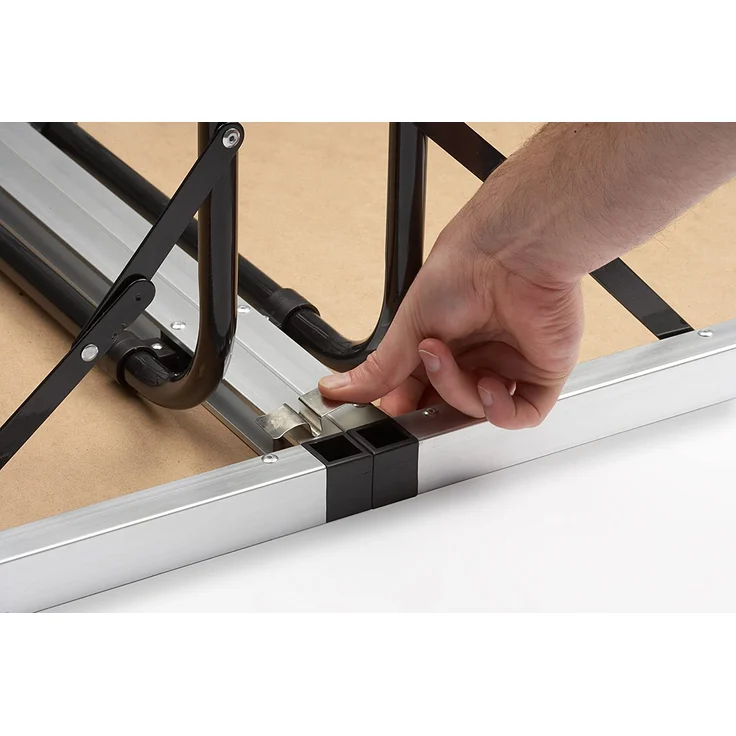 Meister Multifunktionstisch 3-teilig - 30 kg Tragkraft je Tisch (100 x 60 cm) - 4-fach höhenverstellbar - Klappfunktion - Party Tisch - Tapeziertisch - Flohmarkttisch - Beistelltisch – Bild 3