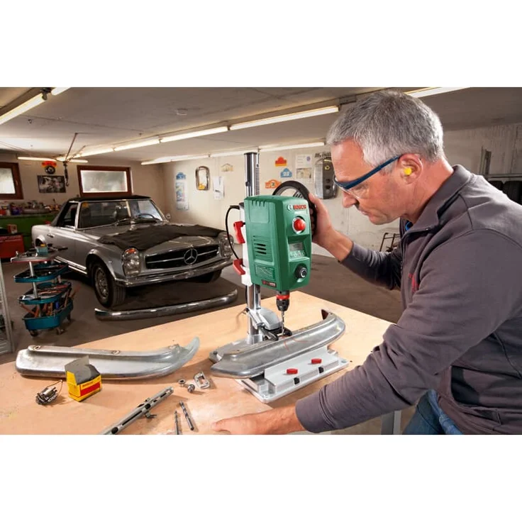 Bosch Tischbohrmaschine PBD 40 (710 W, Max. Bohr-Ø in Stahl-Holz: 13 mm-40 mm, Bohrhub 90mm, im Karton) – Bild 6