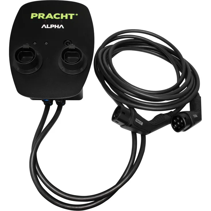 PRACHT Ladestation ALPHAXT+2xTyp2 2x5,5m L ALPHA1012-Wallbox, NRG1012