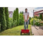 Einhell Streuwagen GC-SR 12 (12 l, 45 cm Streubreite, Doppelschubbügel, beidseitiger Schnappverschluss, Stellhebel, korrosionsfeste Walze, Gehäuse aus bruchfestem Kunststoff)