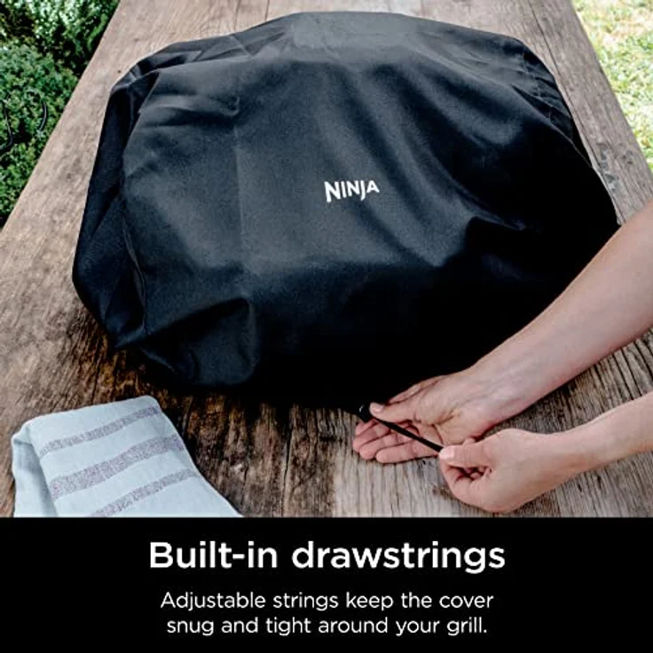 Ninja XSKCOVER Premium Outdoor-Abdeckung, kompatibel mit Holzfeuer-Grills (OG700 Serie), wasserabweisend, lichtecht, leicht, schwarz, 48 x 61 x 33 cm – Bild 5