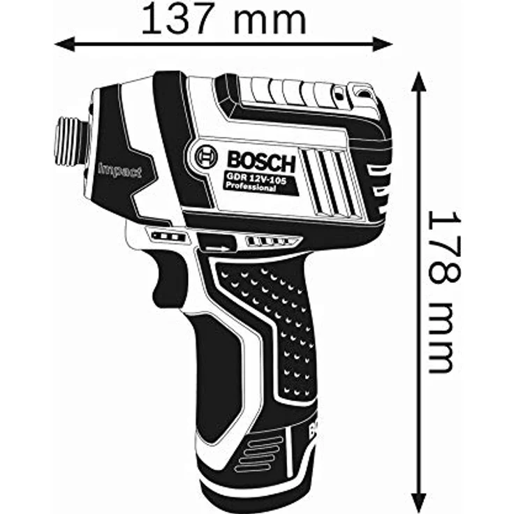 Bosch Professional GDR 10,8-LI ohne Akku in L-Boxx (0 601 9A6 906) – Bild 3
