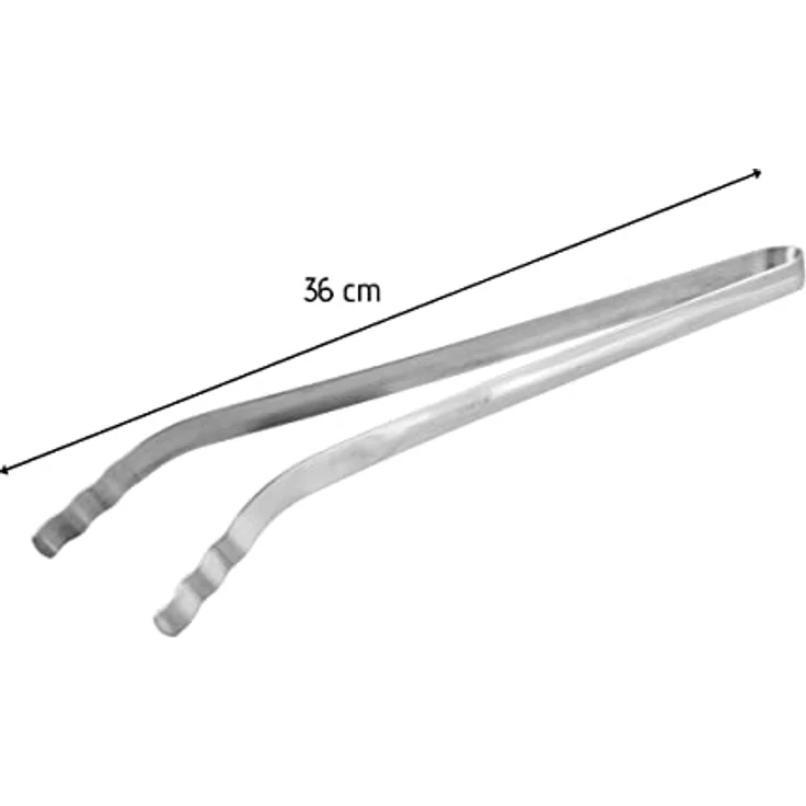 Fackelmann Grillzange, Edelstahl, 36 cm, silber, rostfrei – Bild 3