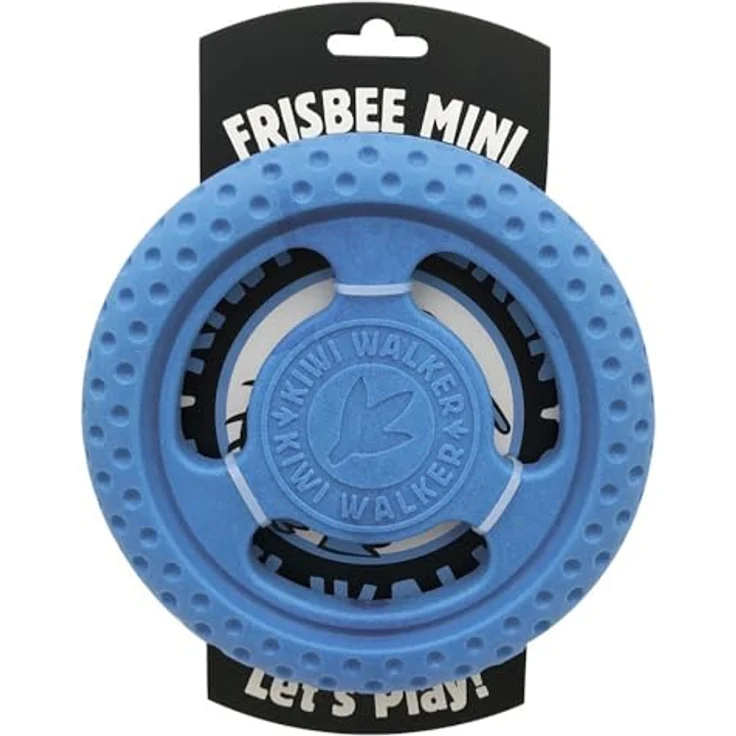 KIWI WALKER Let's Play! Frisbee (Blau, Mini) - Strapazierfähige Frisbee aus hochdichtem TPR-Schaumstoff – Bild 2
