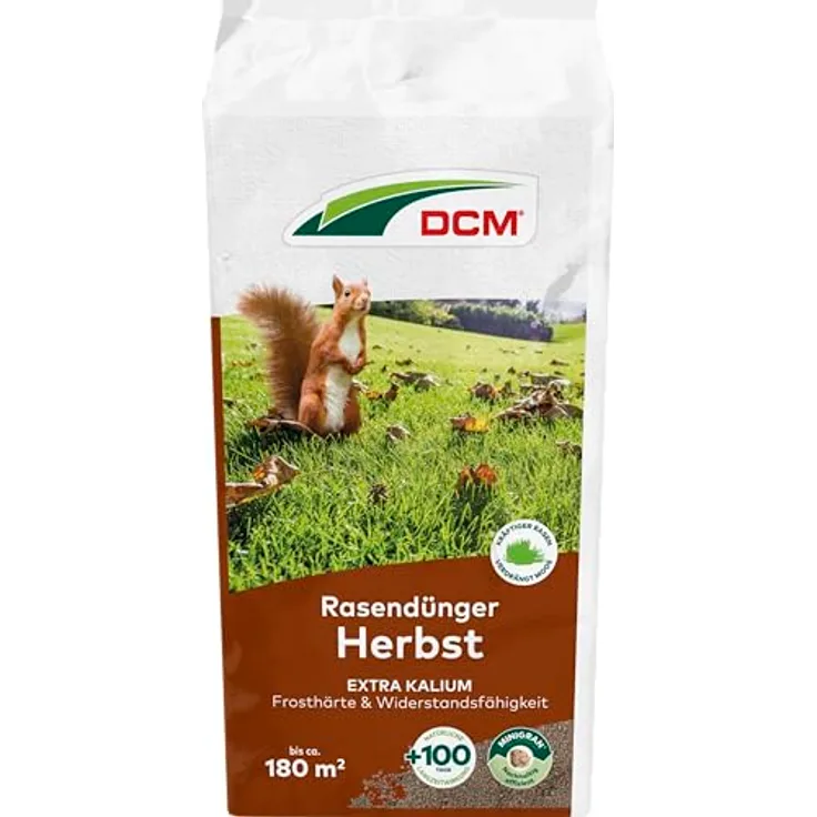 Cuxin DCM Rasendünger Herbst, organisch-mineralischer NPK-Dünger mit hohem Kaliumanteil, 9 kg