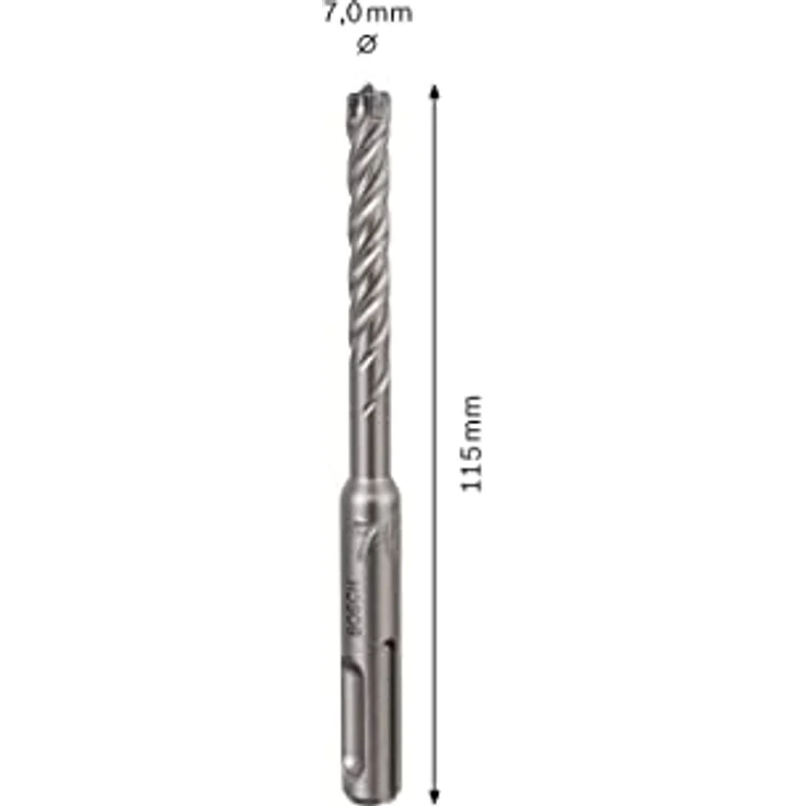 Bosch Professional Hammerbohrer SDS Plus-7X (für Beton und Mauerwerk, 7 x 50 x 115 mm, Zubehör Bohrhammer) – Bild 3