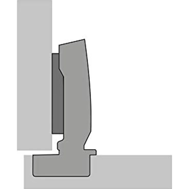 HETTICH Topfband SENSYS 8645i TH52 Eckanschlag 110° mit integriertem Dämpfer und Montageplatte (Distanz 0 mm) Möbelscharnier Topfscharnier Schranktürscharnier von SO-TECH® – Bild 2