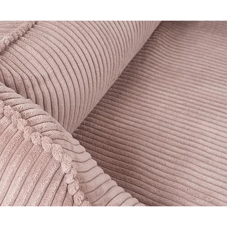 Knuffelwuff orthopädisches Hundebett aus Cord mit Handwebcharakter Nunavut XXL 120 x 85cm Rosa - Abnehmbarer Bezug - waschbar - für große, mittelgroße und kleine Hunde – Bild 3
