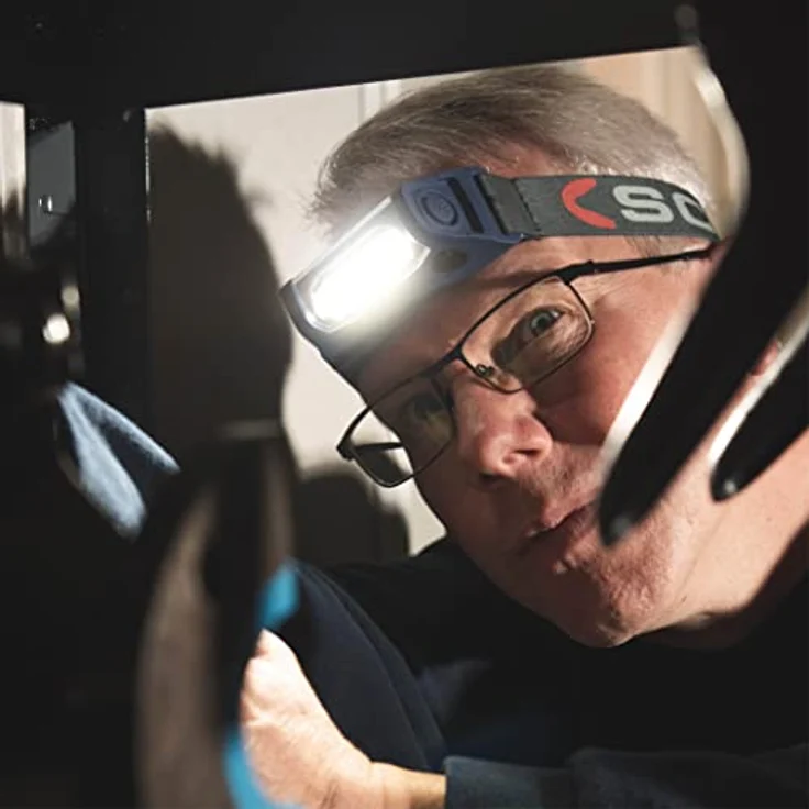 Scangrip I-VIEW Stirnlampe, 250 lm, mit Akku und Sensortechnologie, schwarz – Bild 6