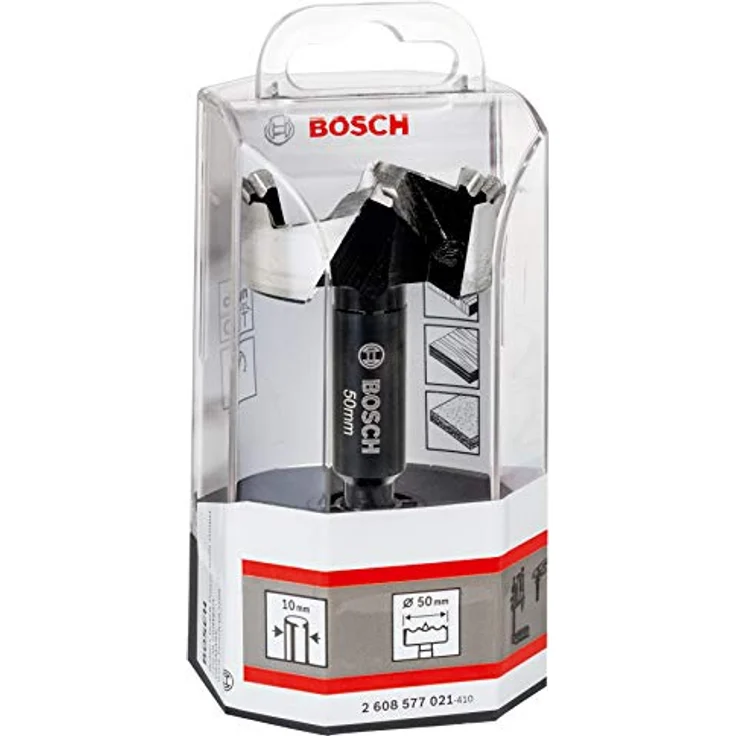 Bosch Forstnerbohrer, DIN 7483 G, 50 x 90 mm, d 10 mm, zahnförmige Schneiden für präzises Bohren – Bild 2