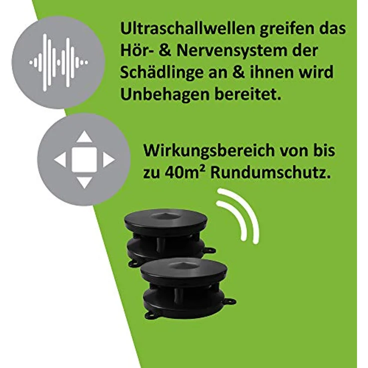ISOTRONIC Mäuseschreck/Marderabwehr Mobil 360°mit Ultraschall für Haus, Garage, Dachboden - vertreibt Marder, Mäuse, Ratten, Siebenschläfer (1) (2) – Bild 4