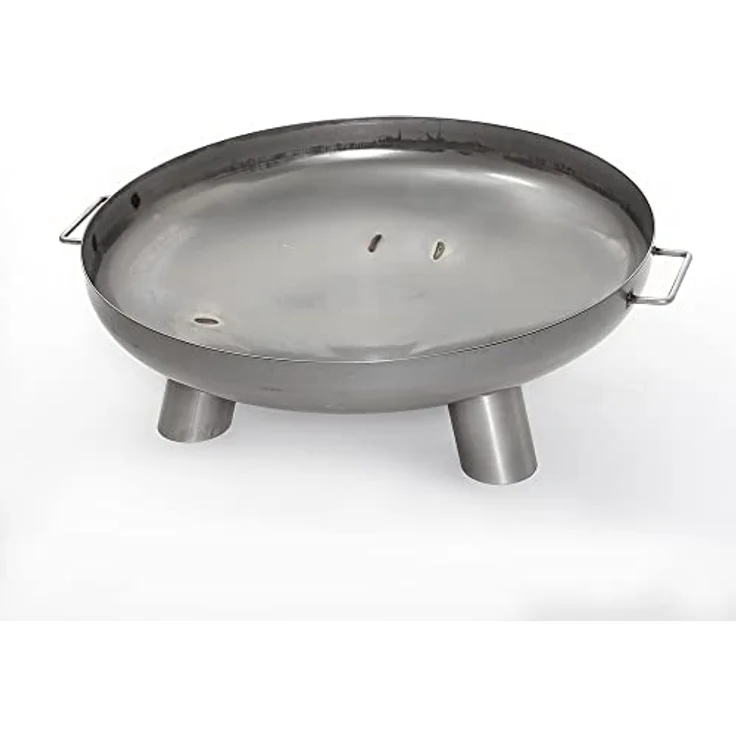 Czaja Feuerschalen® Edelstahl Feuerschale Coburg Ø 80 cm mit Wasserablauf aus rostfreiem, hitzebeständigem Edelstahl, Feuerstellen für den Garten und Terrasse, Made in Germany – Bild 5