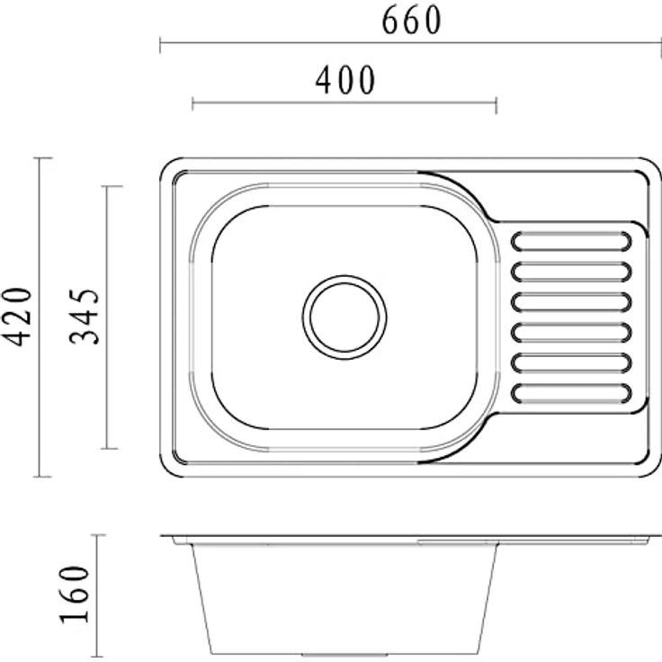 Quadron EDDIE Einbeckenspüle, Edelstahl Küchenspüle 50 cm, Farbe Flachs, Abfluss inklusive, hygienisch und pflegeleicht – Bild 3