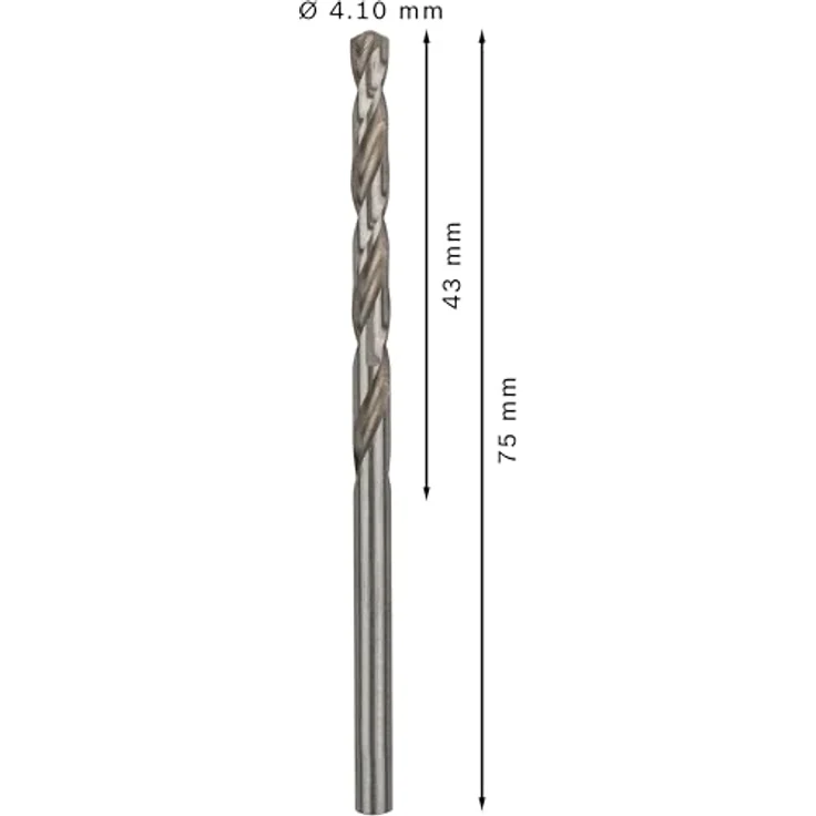 Bosch Professional Metallbohrer HSS-G geschliffen (10 Stück, Ø 4,1 mm) - Preisvergleich – Bild 3