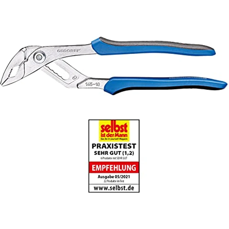 GEDORE 145 JC Wasserpumpenzange 10'', 7-Fach verstellbar, 2-K-Griff – Bild 4