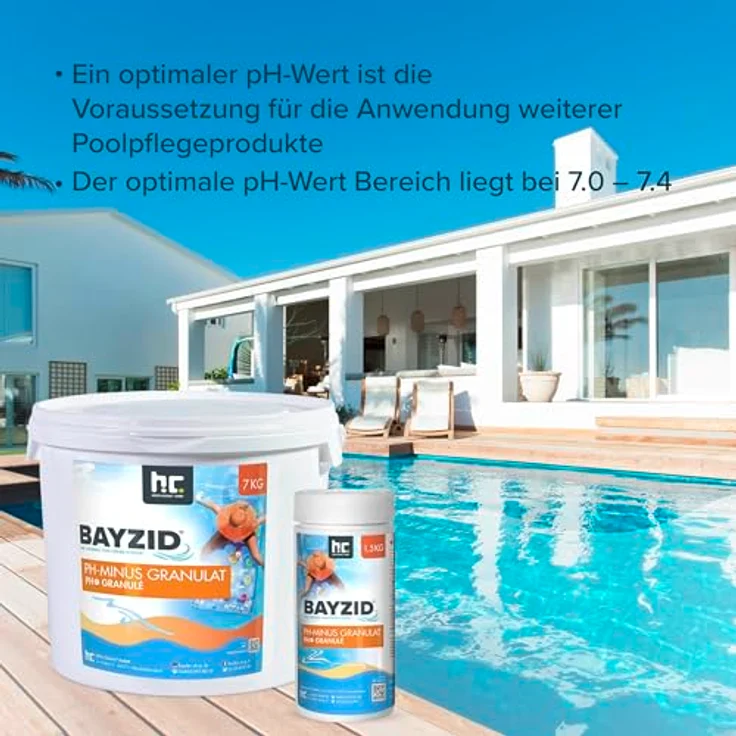 2 x 7 Kg BAYZID pH Minus Granulat für den Pool – Bild 5