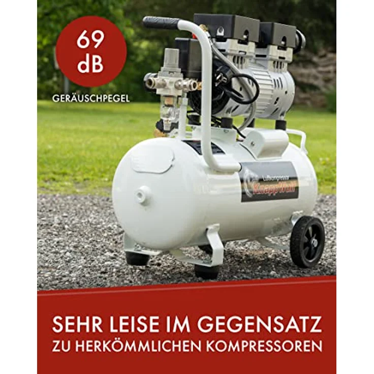 KnappWulf Kompressor "mucksmäuschenstill" Modell KW1024 Airbrush 69dB – Bild 3