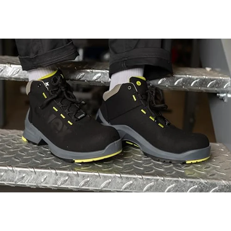 Uvex Sicherheitsschuh, sportlicher S2 SRC ESD Stiefel, grau – Bild 7