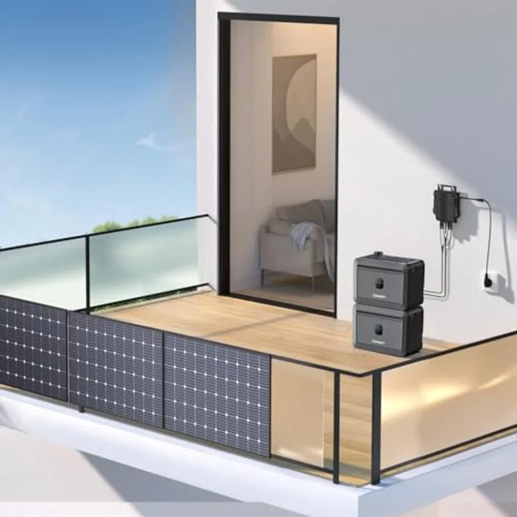 Growatt NOAH 2000, Solarbatterie für Balkonkraftwerke, 2048Wh, modular erweiterbar auf 8192Wh, wetterfest, LiFePO4-Technologie, App-Steuerung – Bild 3