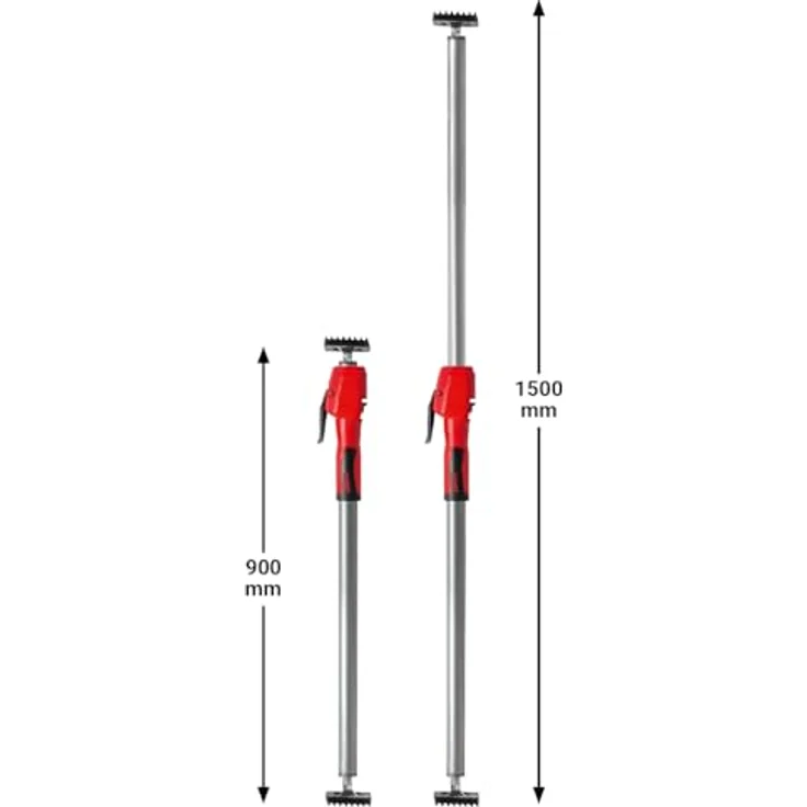 Bessey STE150 Deckenstütze und Montagestütze, belastbar bis 350 kg, einhandbedienbar mit verstellbarer Haltekraft – Bild 4